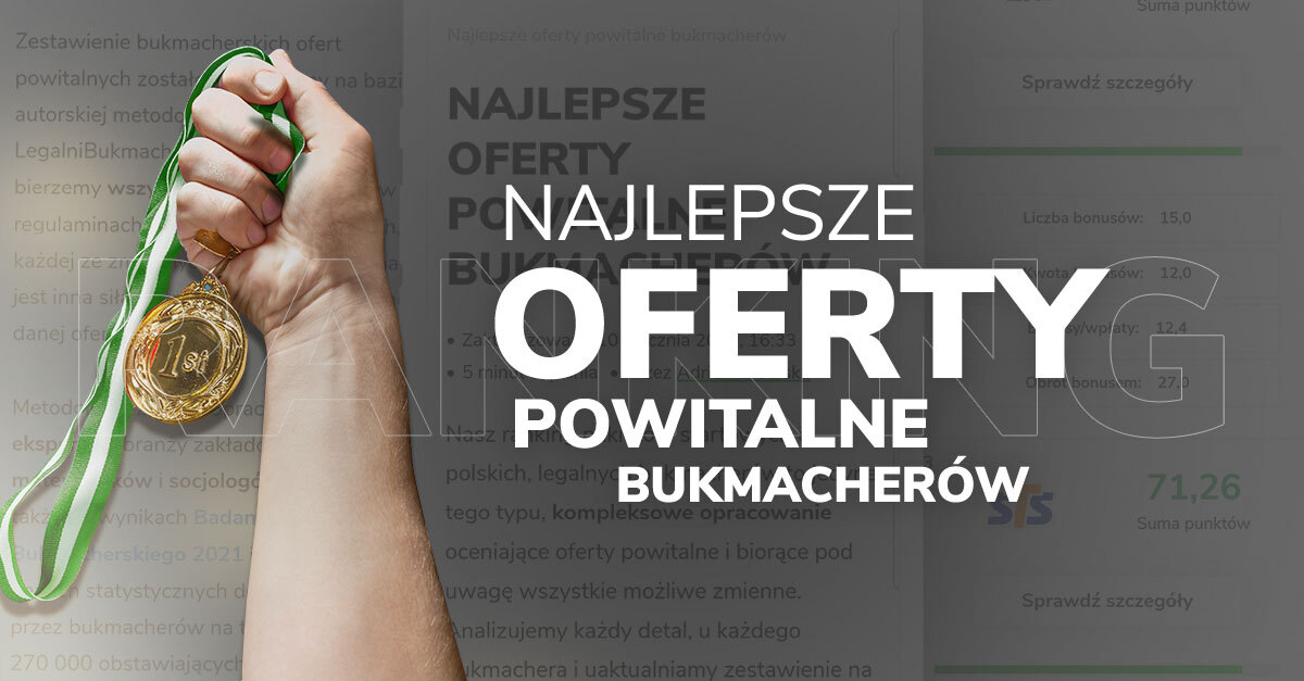 Najlepsze oferty powitalne bukmacherów