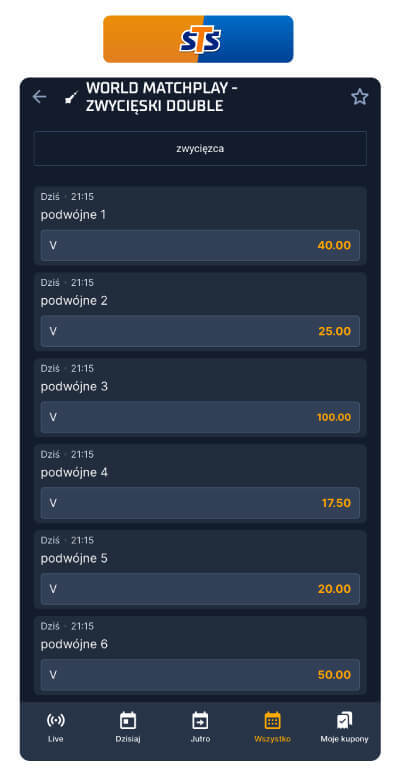 Długoterminowe dart - STS